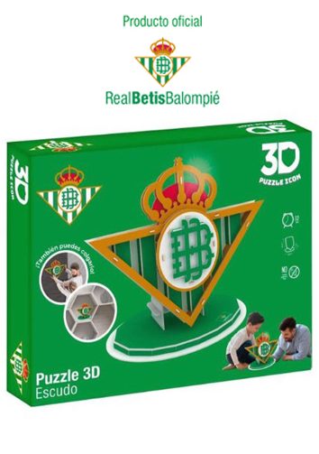 Puzzle 3D Escudo del Real Betis 1
